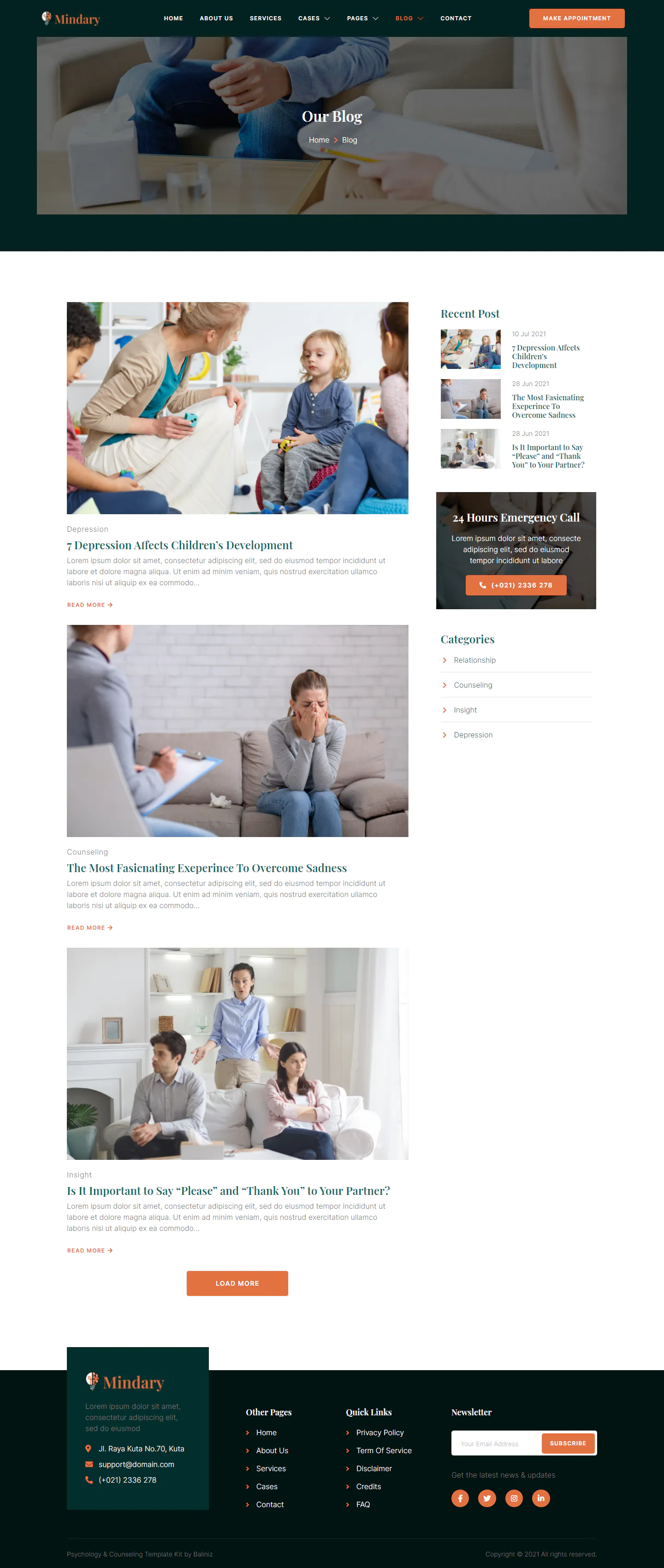 Mindary – Psychology & Counseling Elementor Template Kit插图2