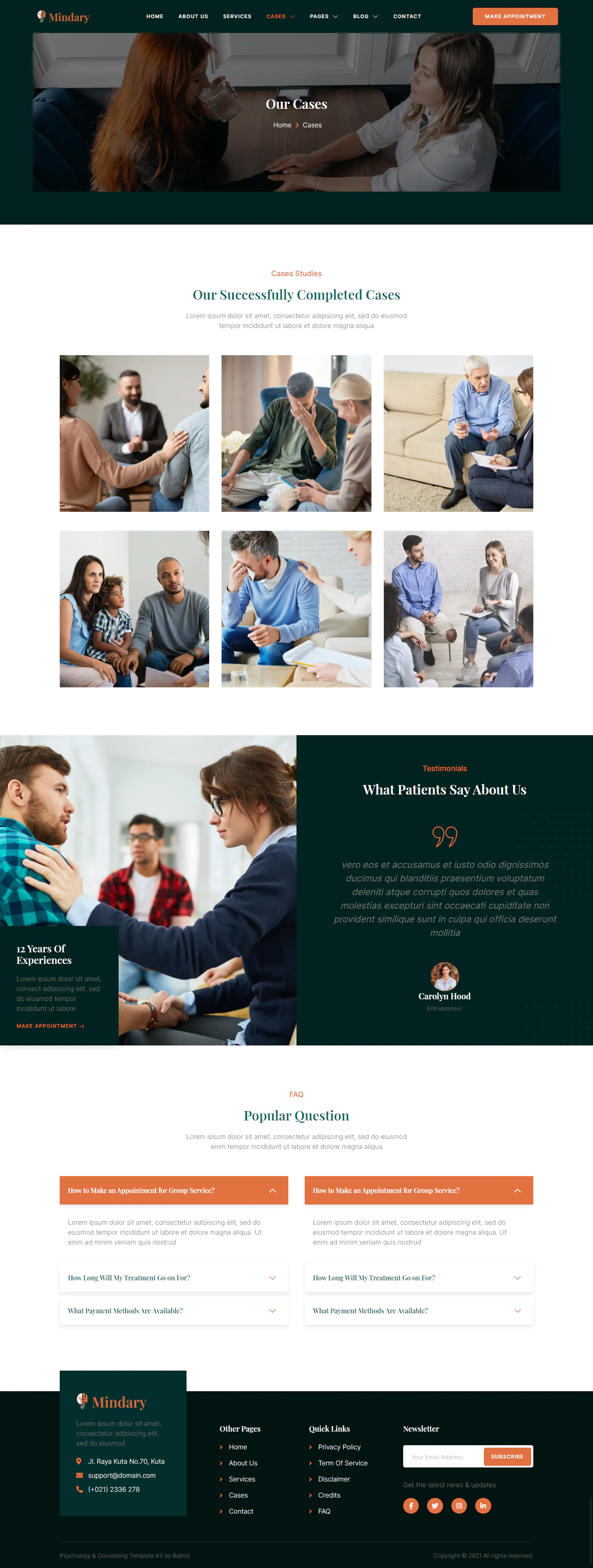 Mindary – Psychology & Counseling Elementor Template Kit插图4
