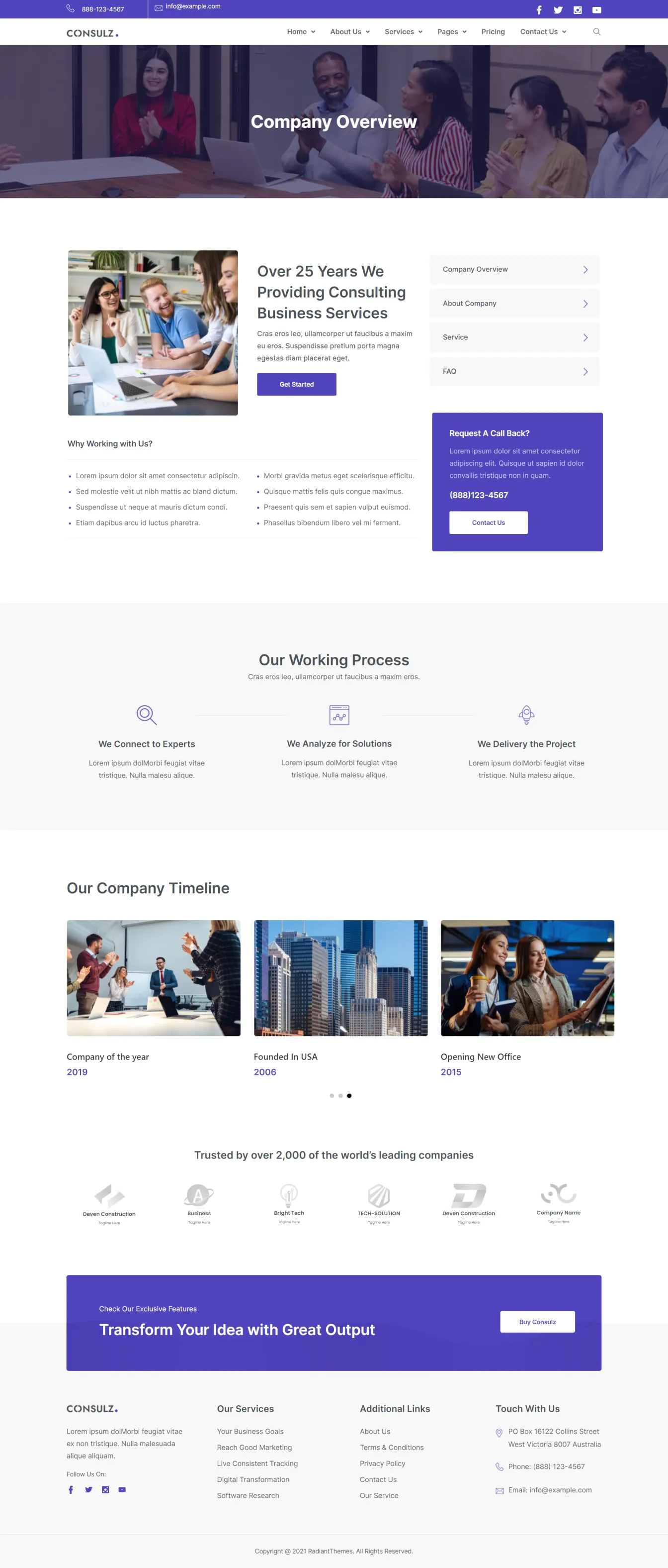 Consulz - Consulting Company Elementor Template Kit插图4