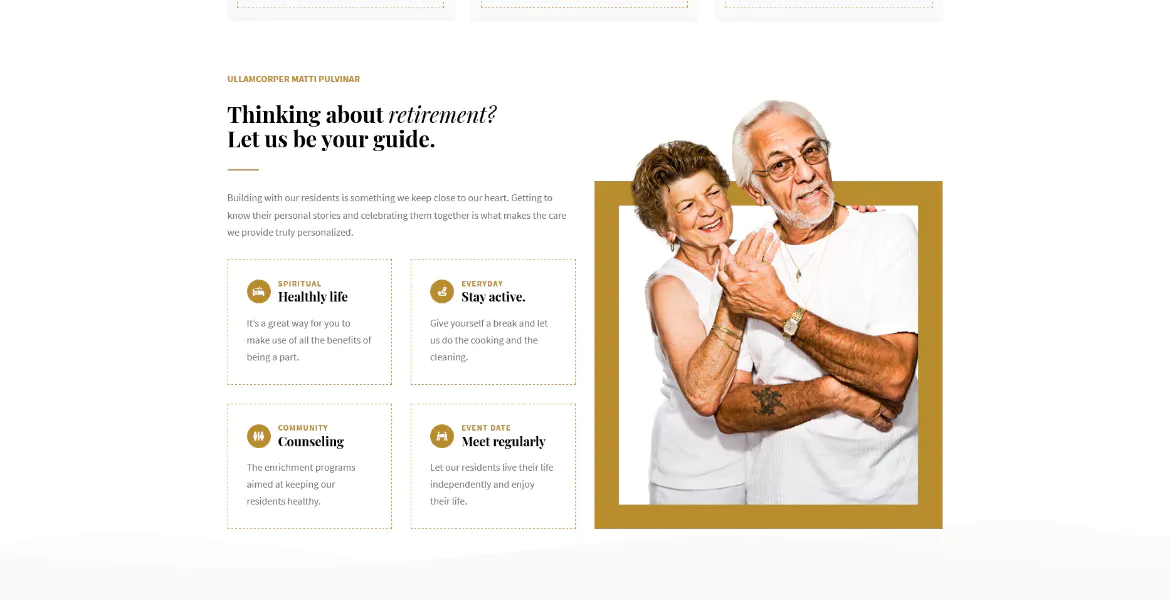 Cholot - Retirement Community WordPress Theme插图2