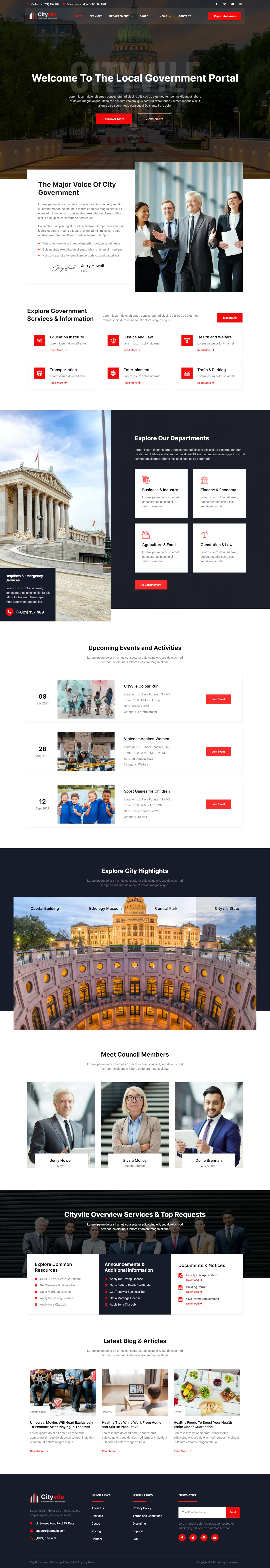 Cityvile – City Government & Municipal Elementor Template Kit插图7