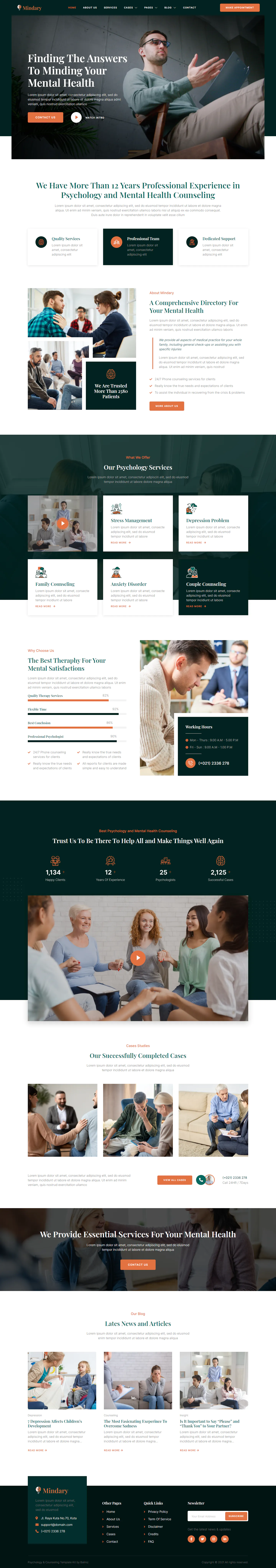 Mindary – Psychology & Counseling Elementor Template Kit插图7