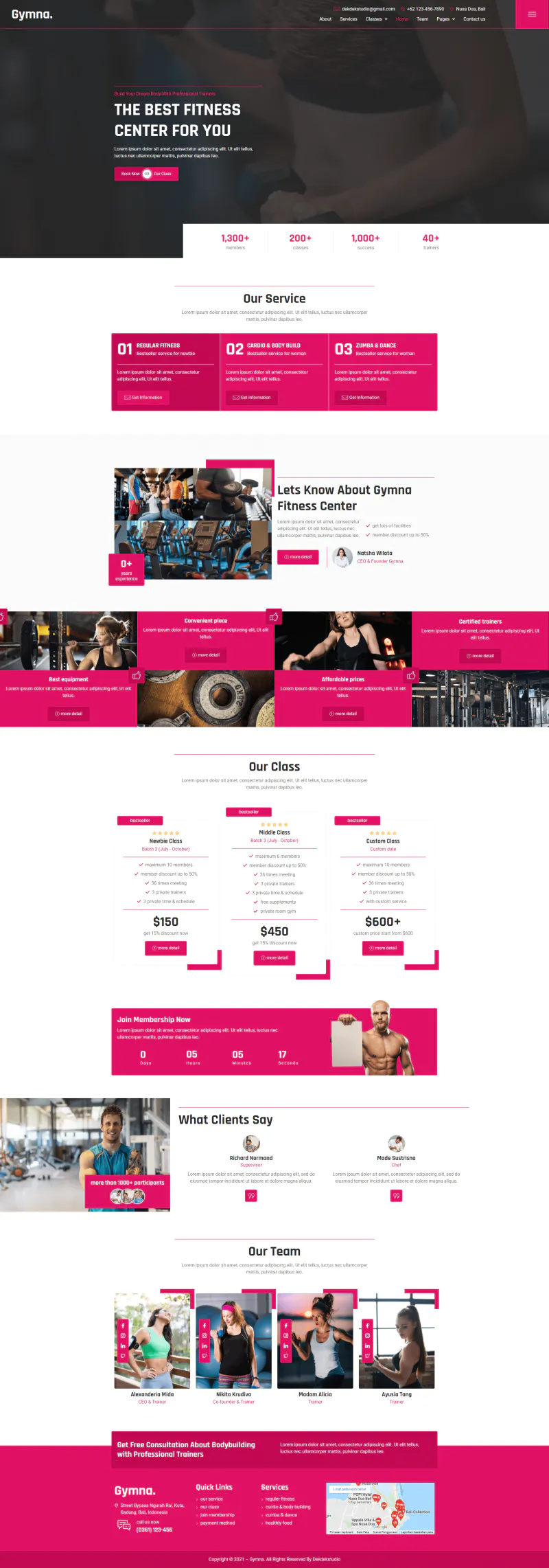 Gymna - Fitness & Gym Elementor Template Kit插图1