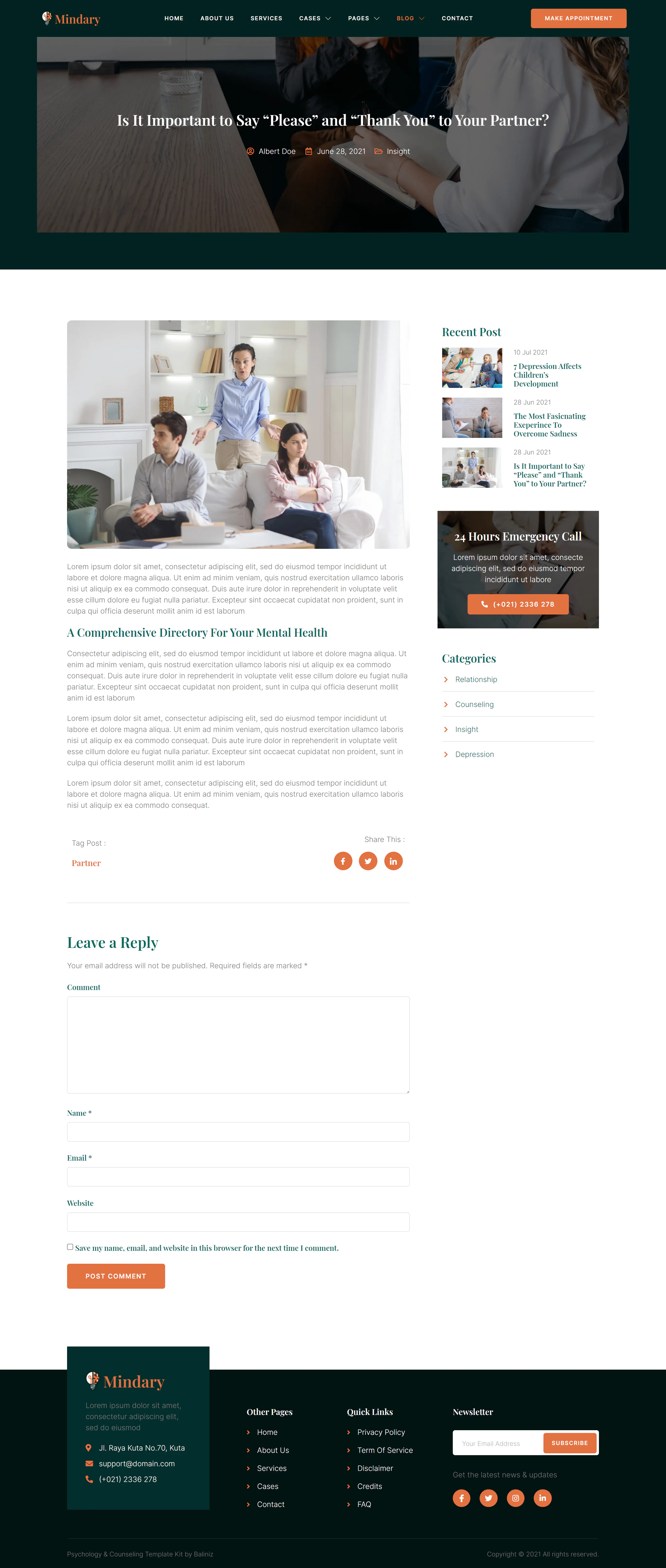 Mindary – Psychology & Counseling Elementor Template Kit插图11