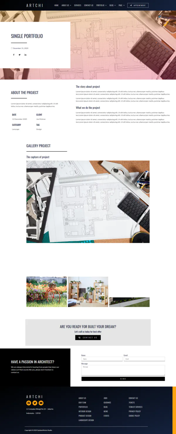 Artchi - Modern Architecture Elementor Template Kit插图8