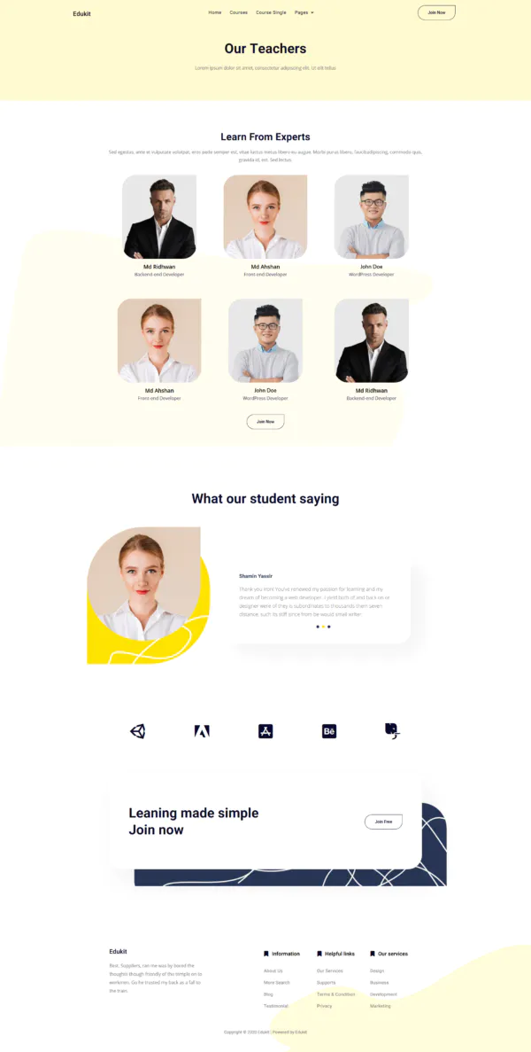 Edukit - Education Elementor Template Kit