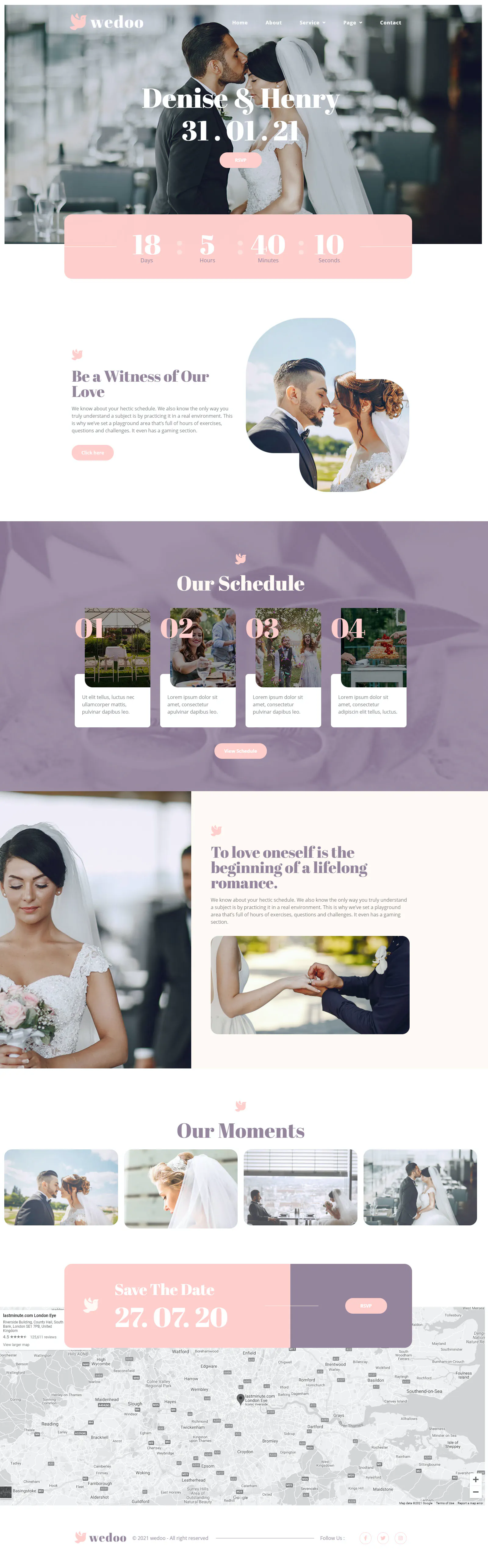 Wedoo - Online Wedding Invitation Elementor Template Kit插图10