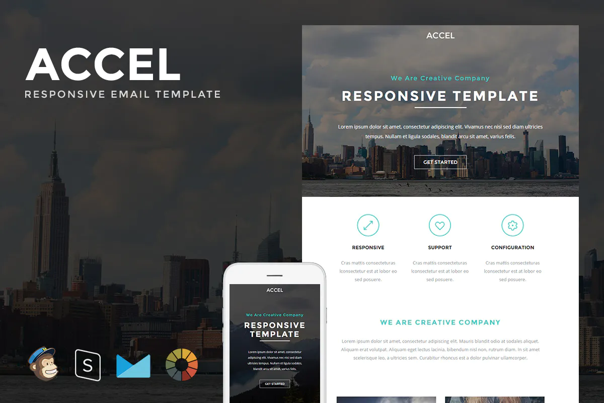 Accel - Responsive Email + StampReady Builder插图
