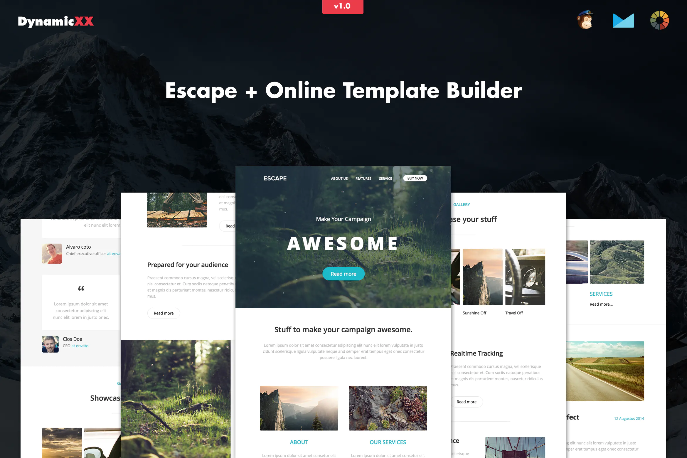 Escape - Responsive Email + Template Builder插图