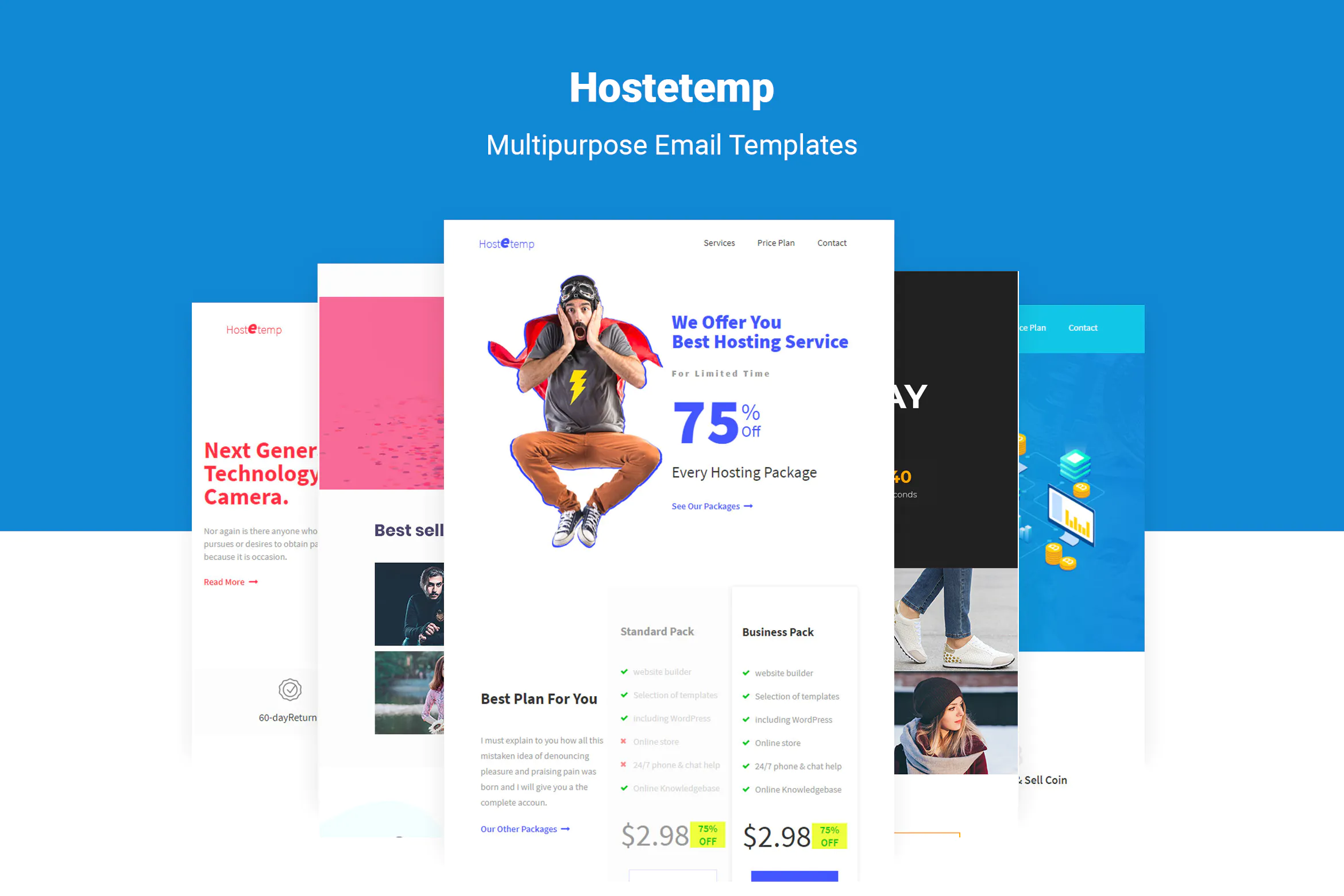 Hostetemp - Multipurpose Email Templates & Builder插图