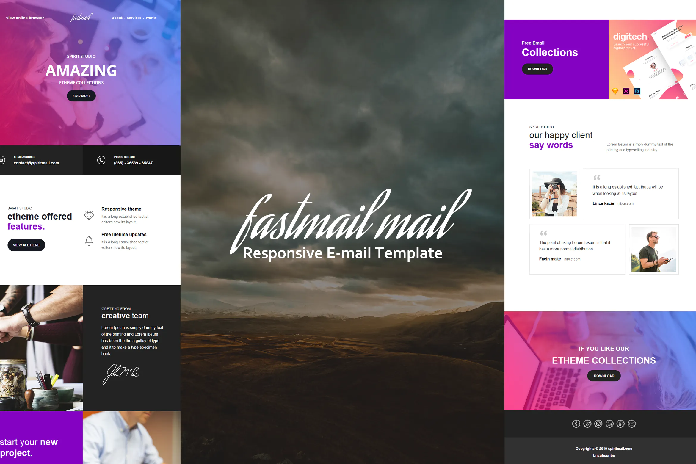 Fastmail – Responsive E-mail Template