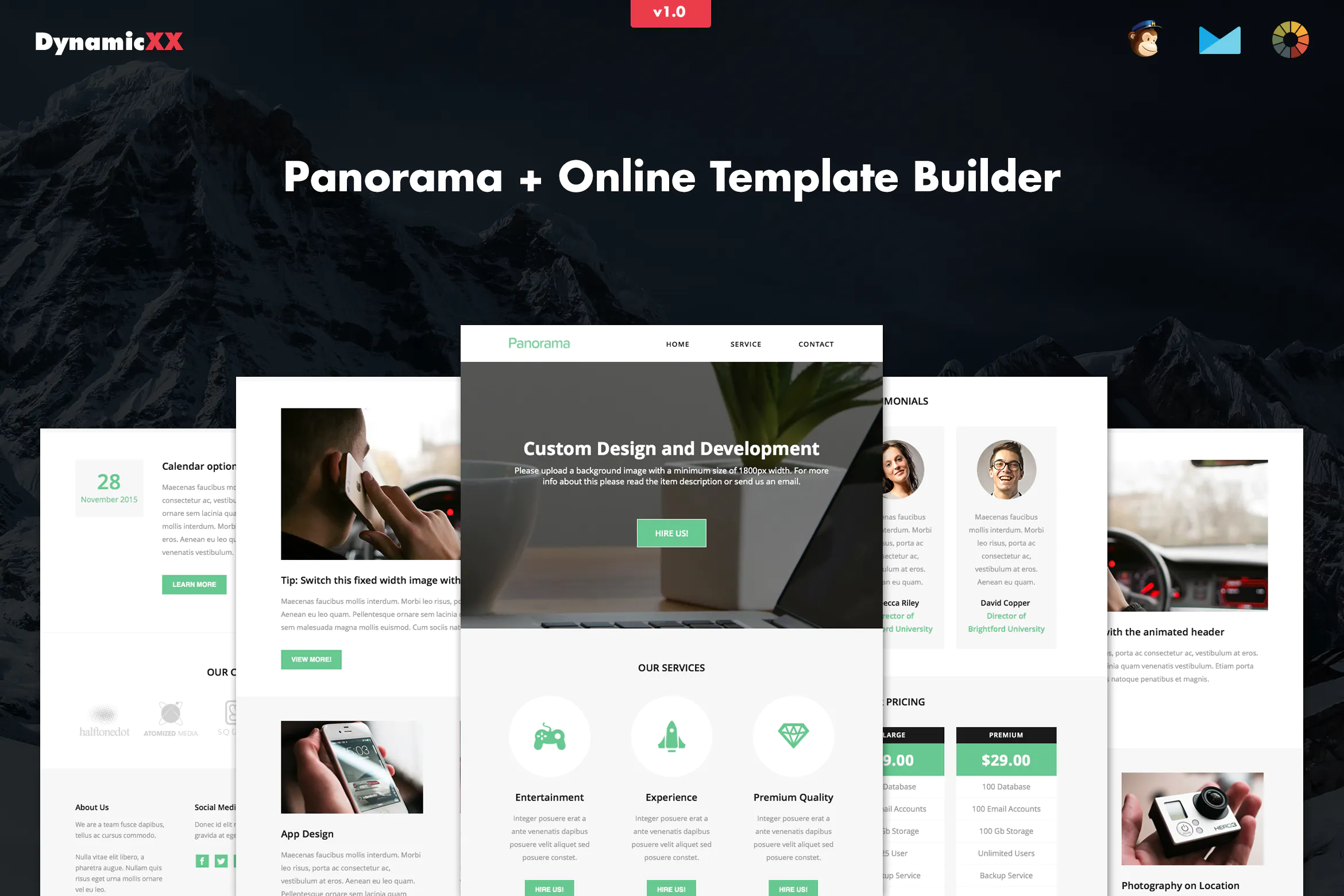Panorama - Responsive Business Email + Builder插图