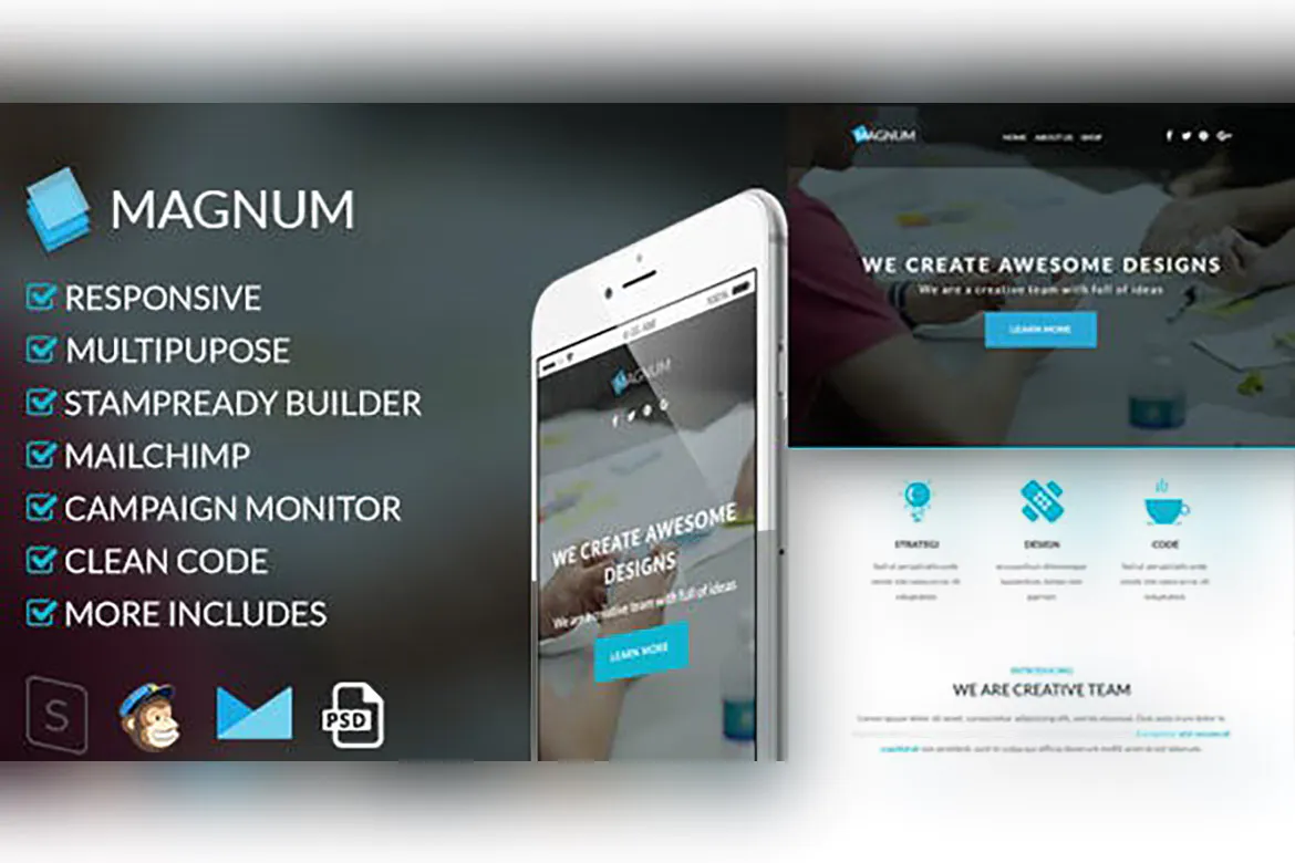 Magnum-Responsive Email Template插图