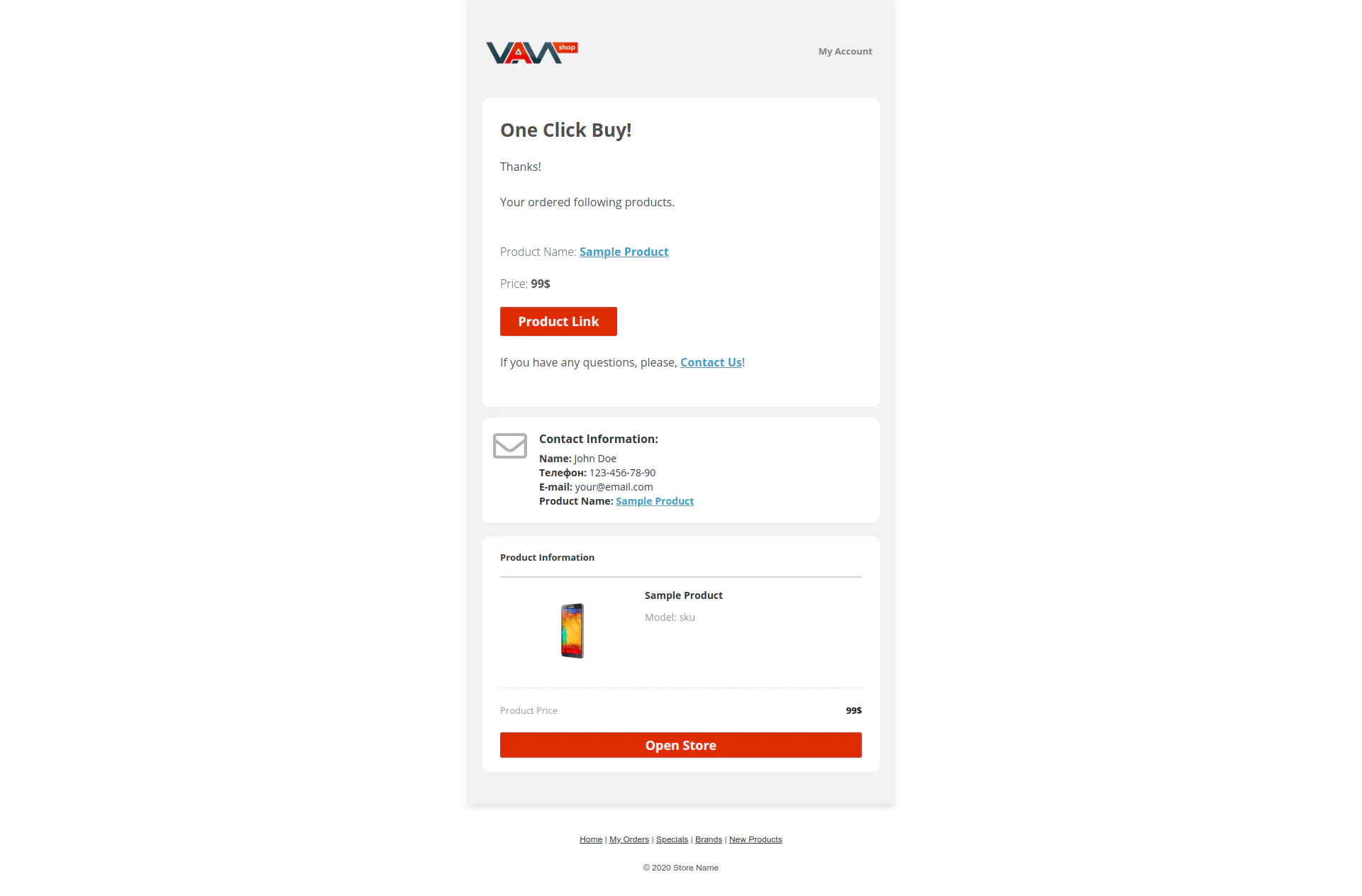 Responsive Email Templates for eCommerce WebSite插图2