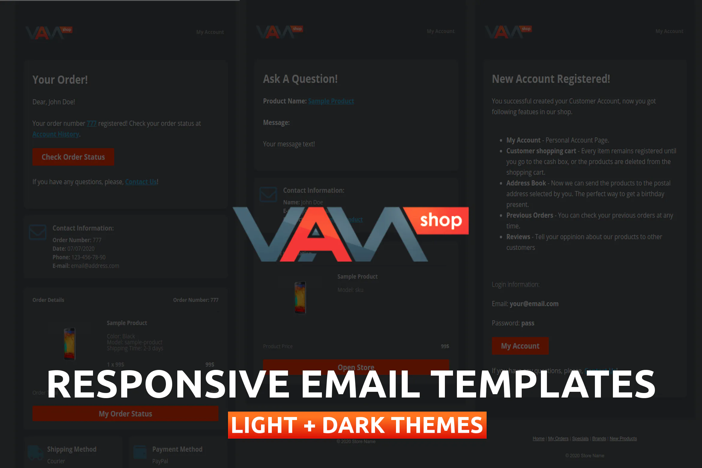 Responsive Email Templates for eCommerce WebSite