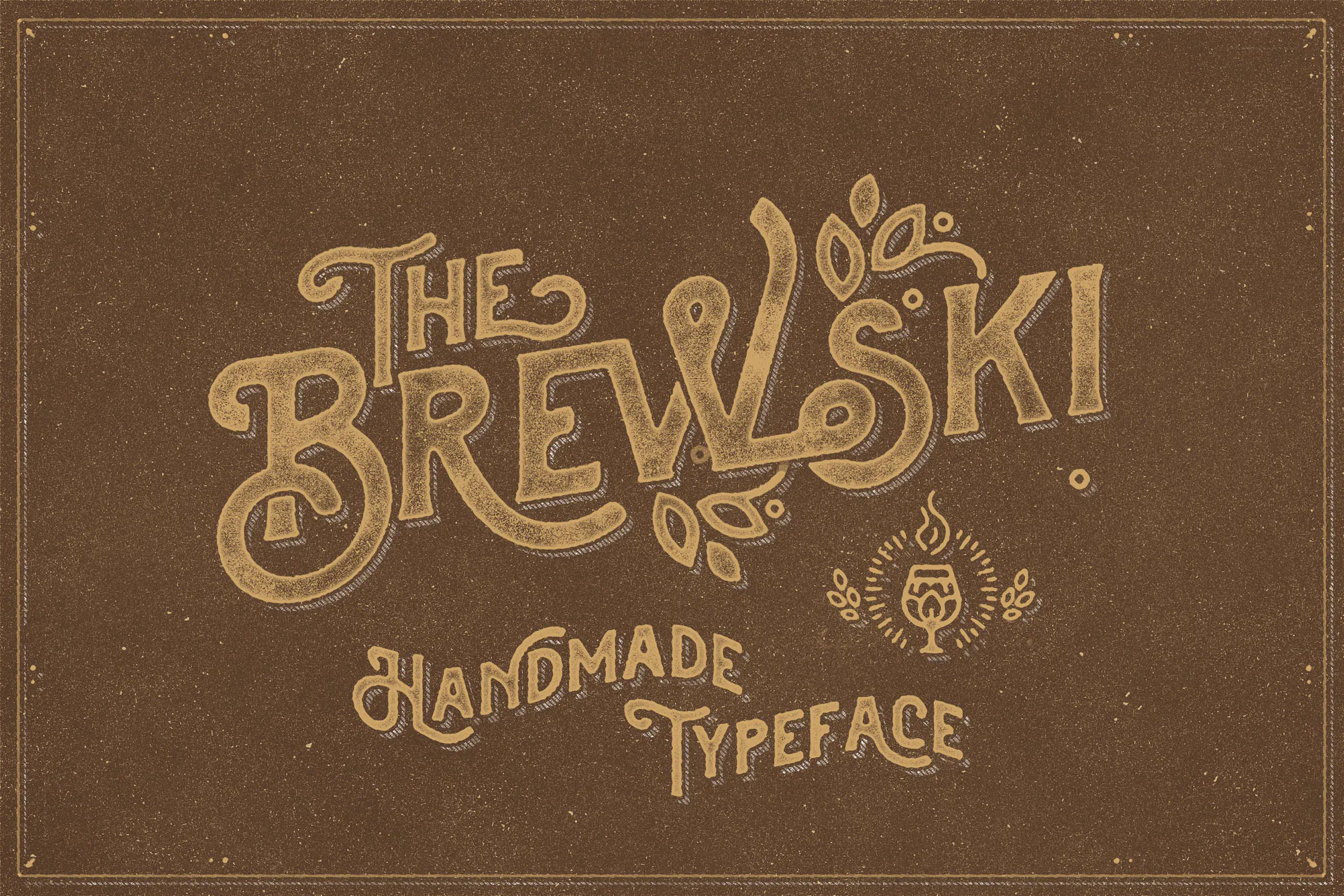 The Brewski - Textured Typeface插图1