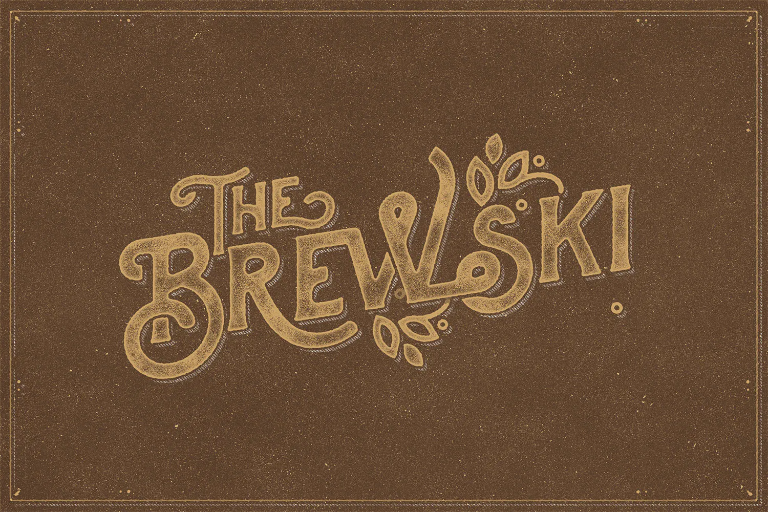 The Brewski - Textured Typeface插图4