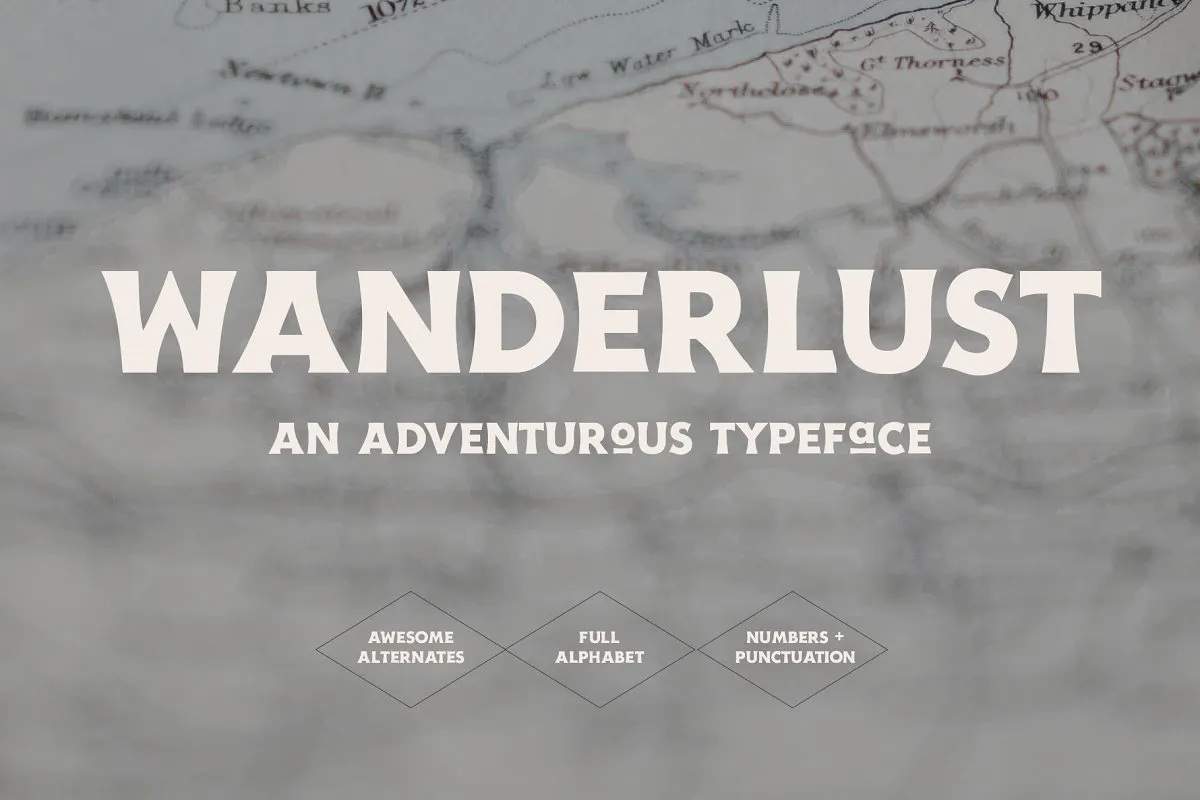 Wanderlust - Travel Font插图5