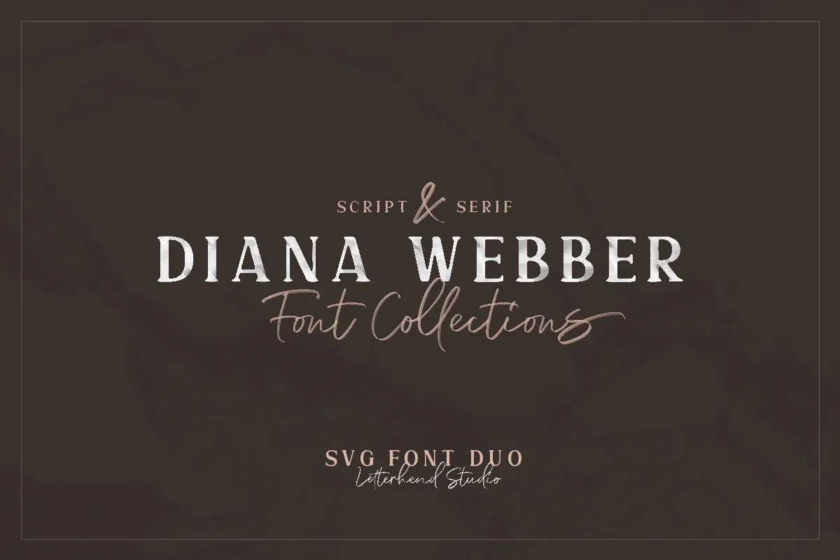Diana Webber - SVG Font Duo插图