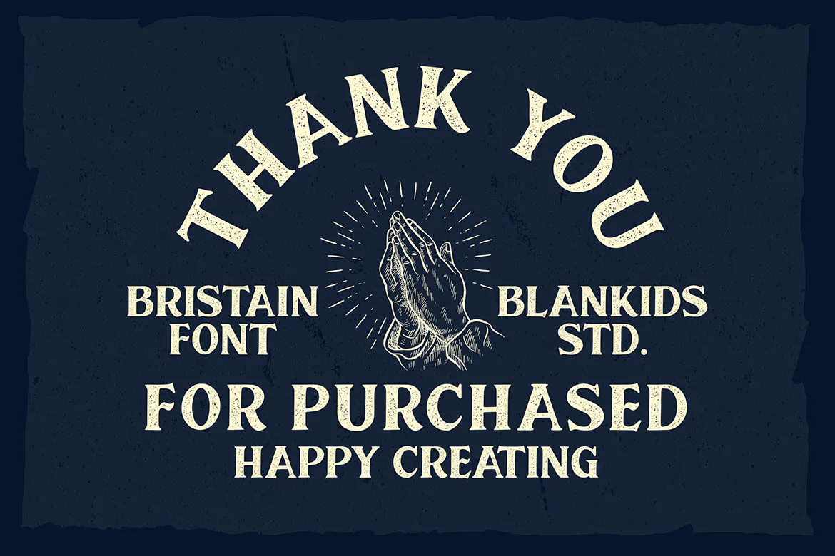Bristain Rought Serif Font插图1