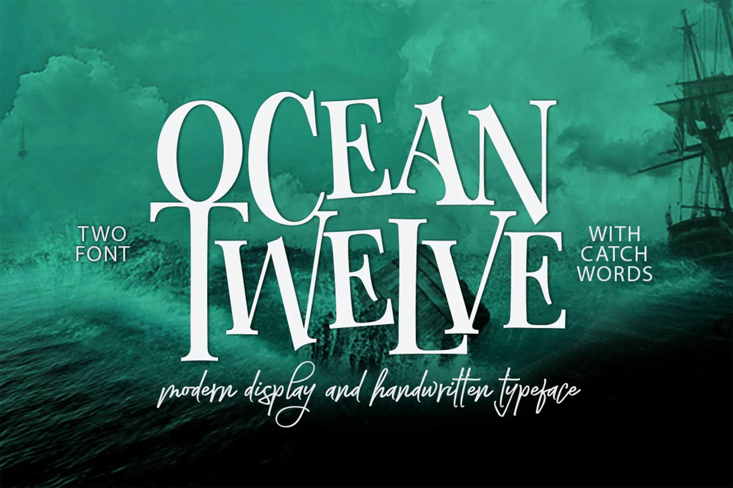 Ocean Twelve Font Duo + Extras