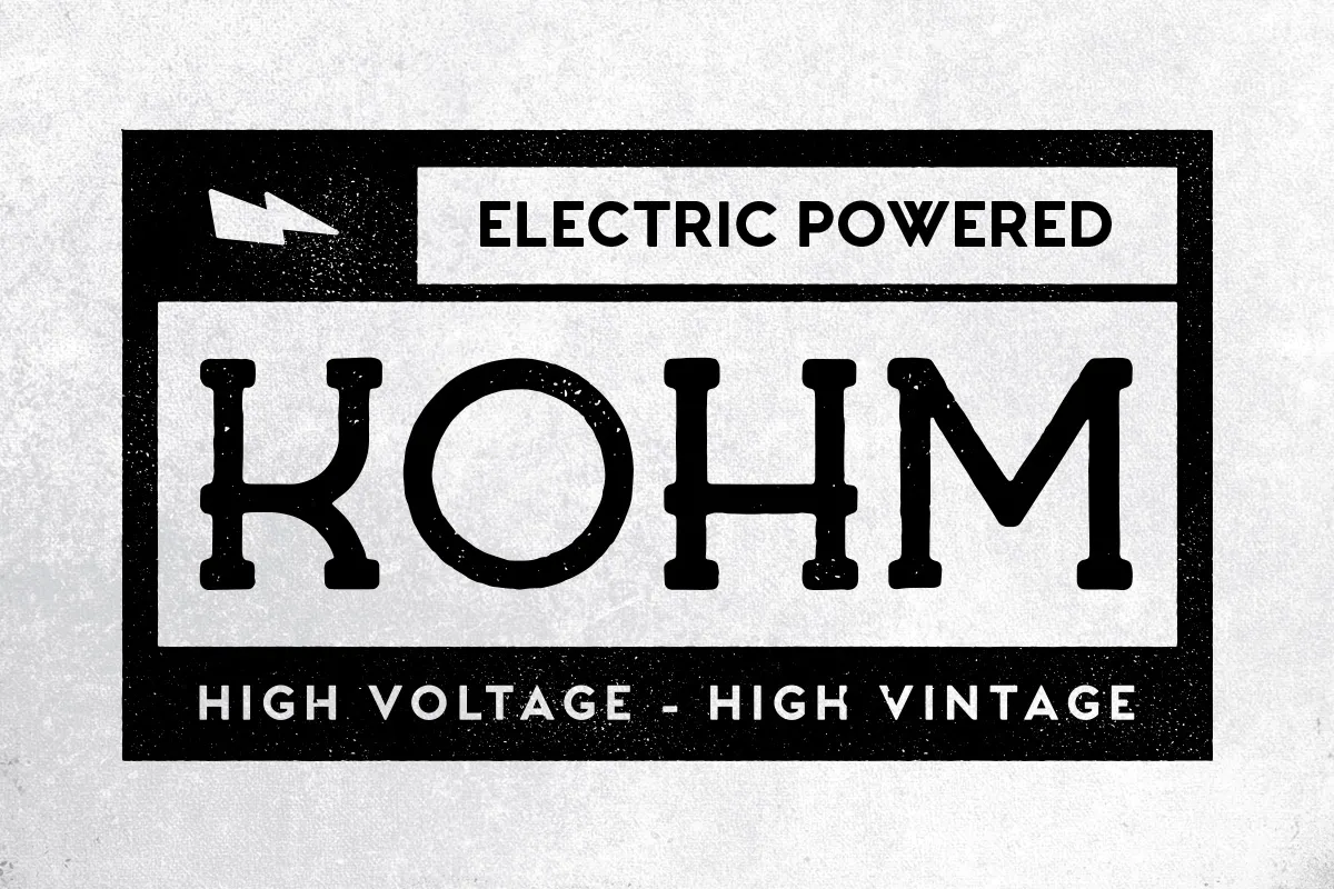 Kohm - Vintage Font插图2