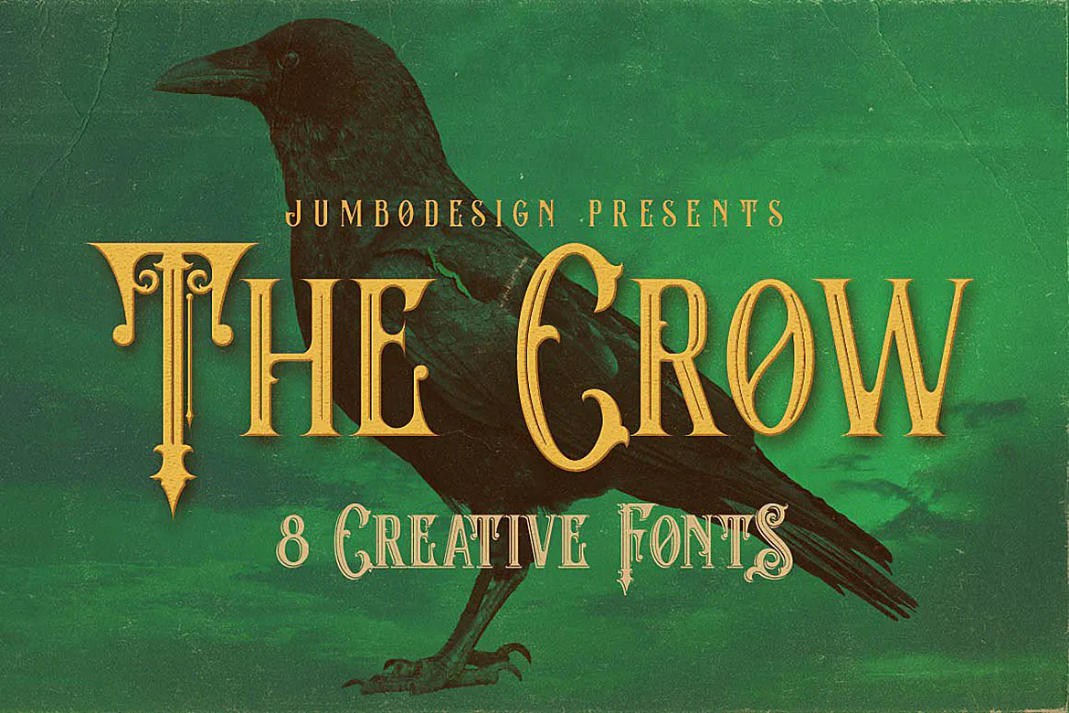 The Crow - Vintage Style Font插图1