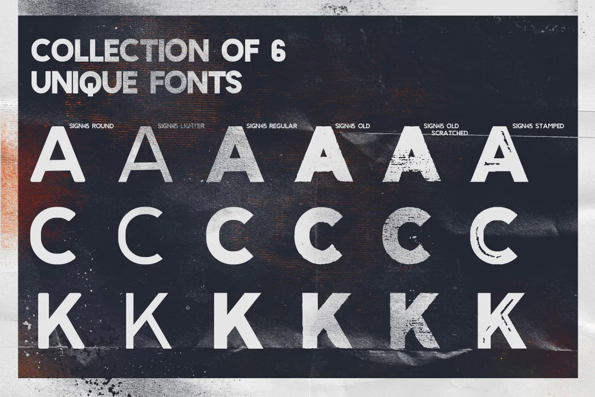 Sign 45 Typeface插图2