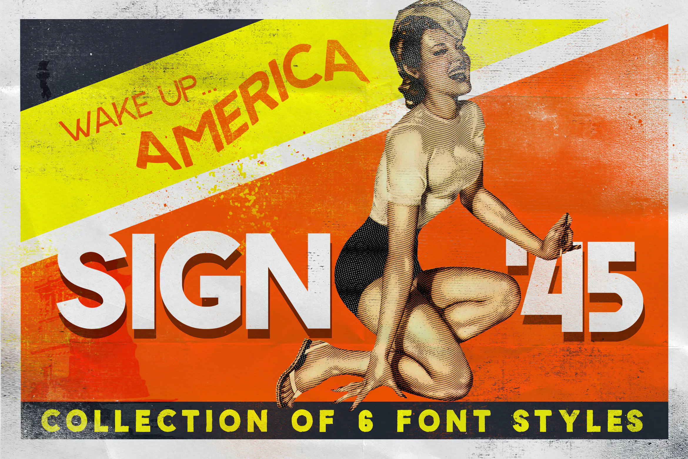 Sign 45 Typeface插图