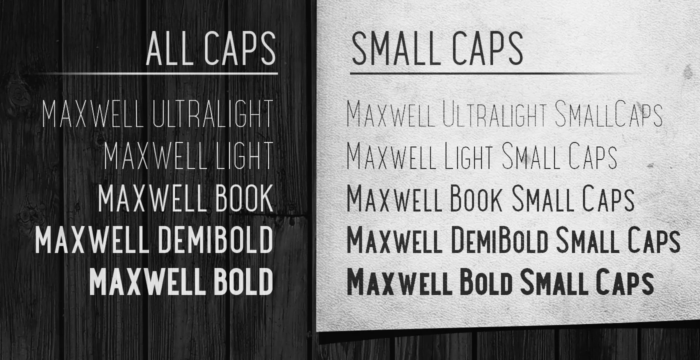 Maxwell Sans Small Caps Bold插图4