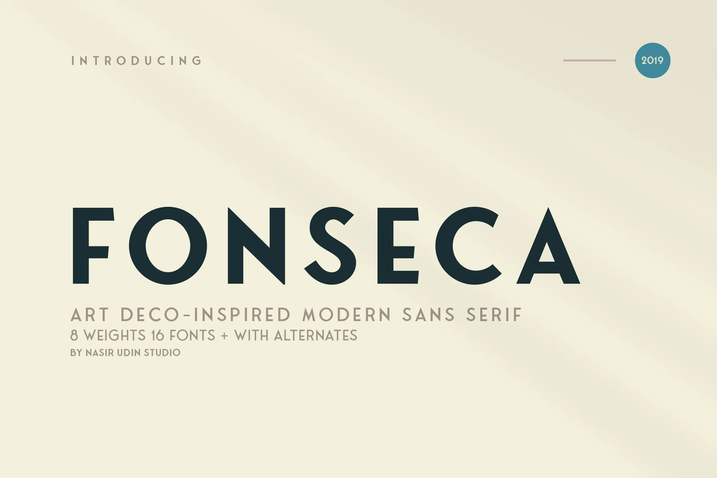Fonseca | art deco font family pack插图3