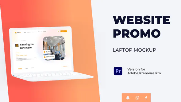 Colorful Website Promo - Laptop Mockup插图