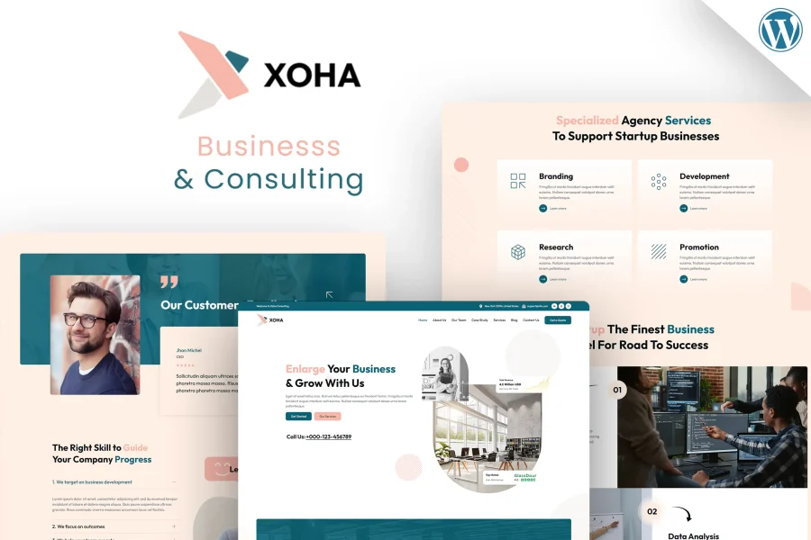 Xoha | Start-up Consulting WordPress Theme