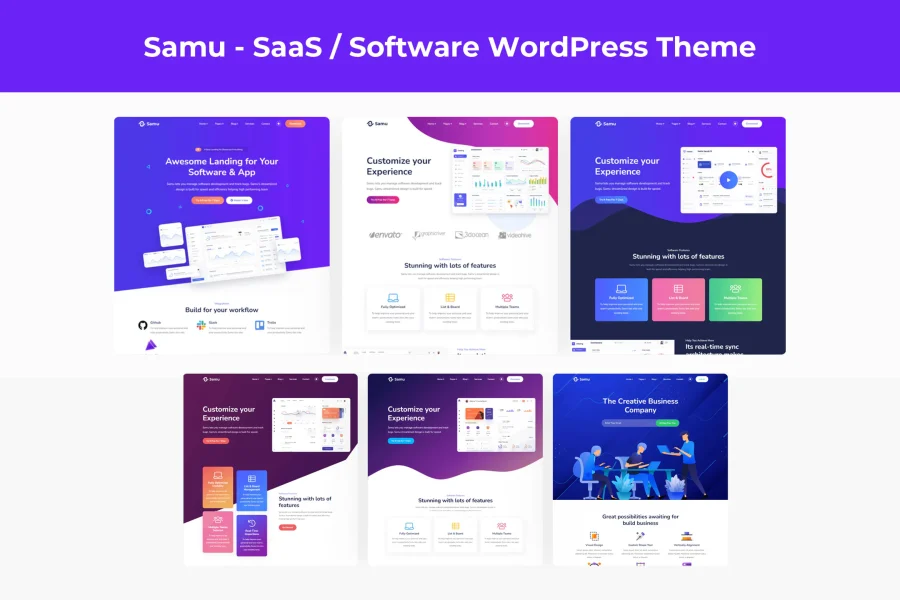 Samu - SaaS / Software WordPress Theme