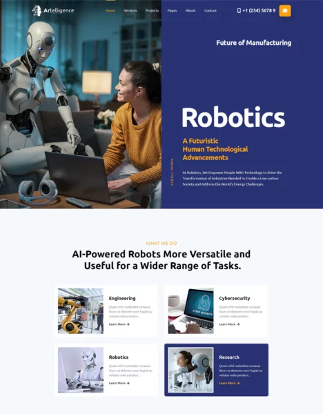 Artelligence | AI & Robotics WordPress Theme插图7