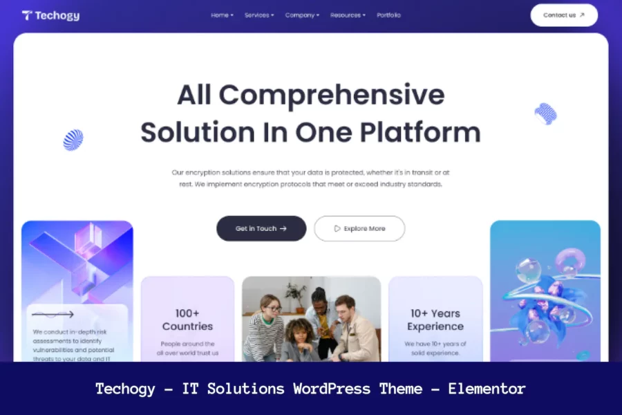 Techogy - IT Solutions WordPress Theme