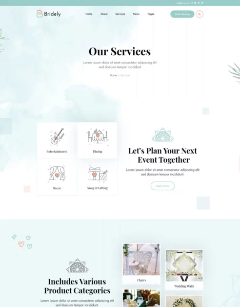 Bridely | Wedding & Event Management HTML Template插图4