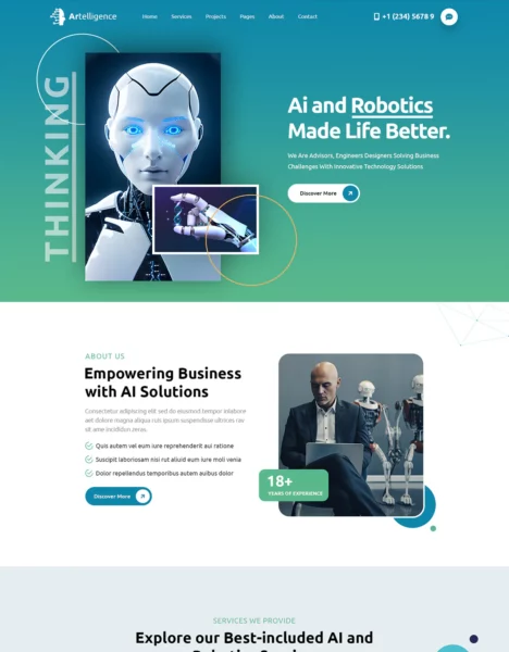 Artelligence | AI & Robotics WordPress Theme插图9