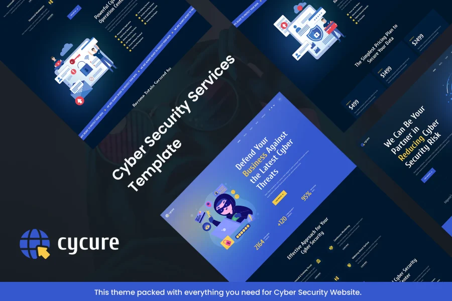 Cycure - Cyber Security Services Template