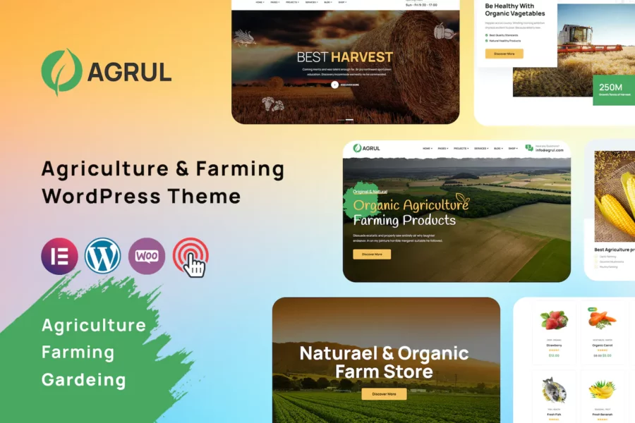 Agrul - Agriculture Farming WordPress Theme