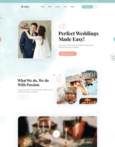 Bridely | Wedding & Event Management HTML Template插图2
