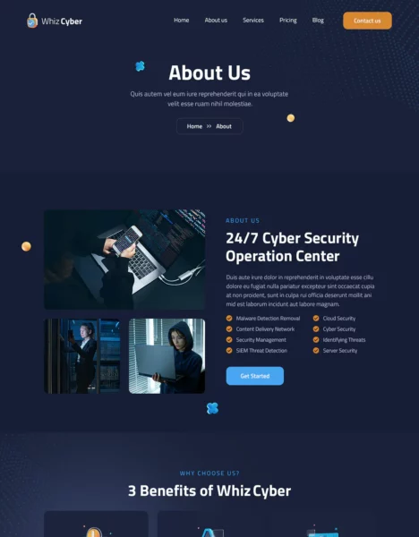 WhizCyber | Cyber Security WordPress Theme插图3