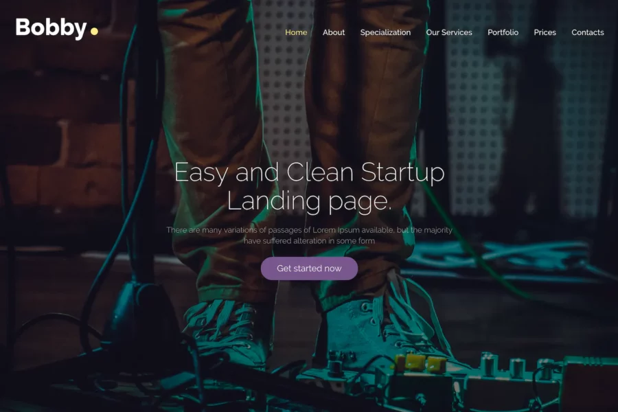 Bobby — Easy Startup Landing Page Drupal 8.5 主题，采用轻盈现代设计。