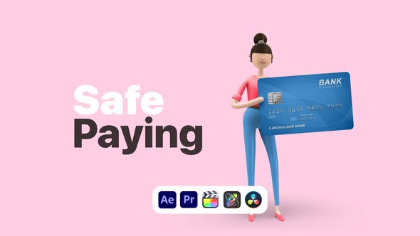 Explainer Girl Safe Paying插图