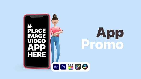 Explainer Girl App Promo插图