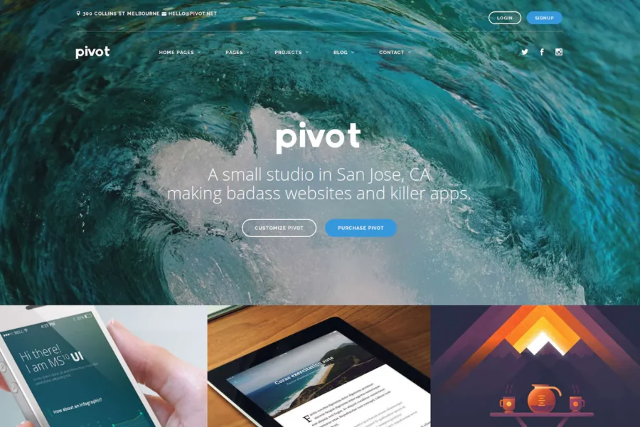 Pivot - Drupal 8 多用途主题