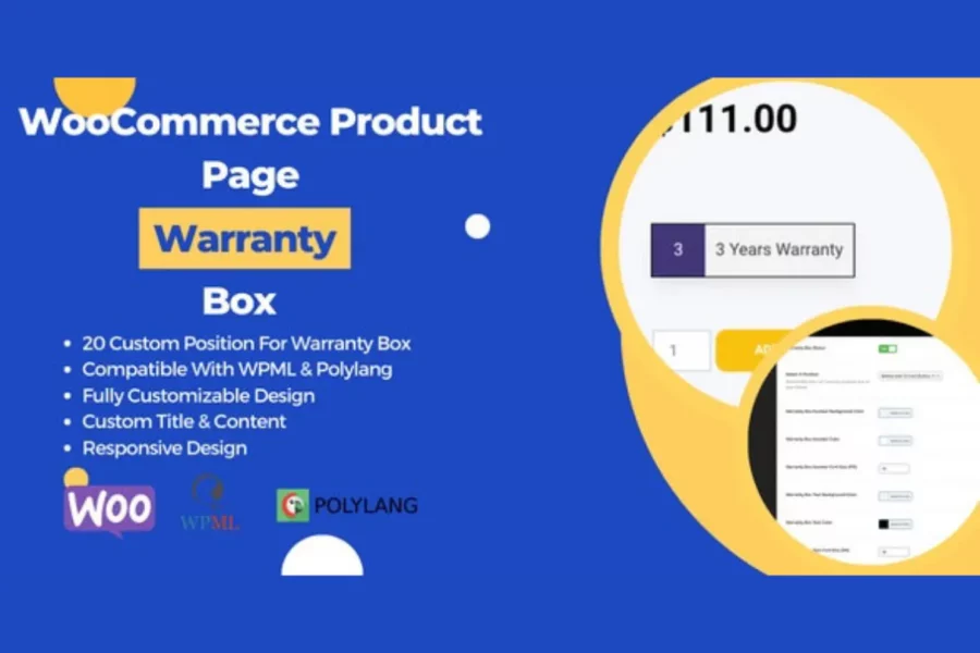 WooCommerce Product Page Warranty Box