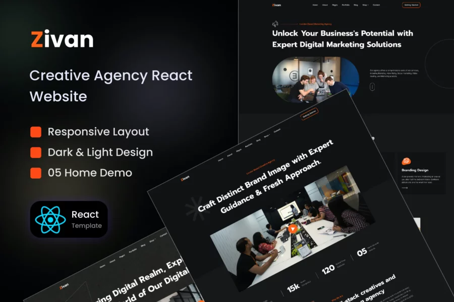 Zivan - Creative Agency React Template