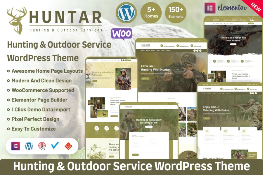 Huntar - 狩猎和户外WordPress主题