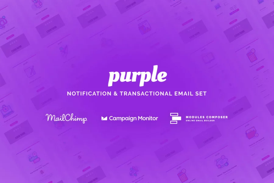 Purple - Notification Email Templates插图